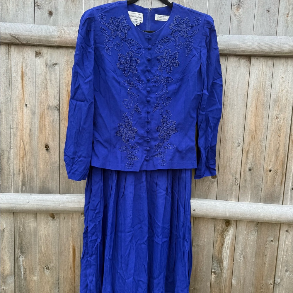 Karin Stevens Royal Blue Skirt dress